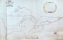 Map of the Great Lakes  by Jolliet
