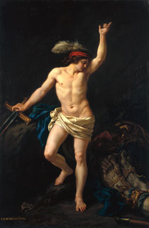 David Victorious by Jean Jacques II Lagrenee