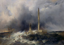 View of the Lighthouse at Gatteville  von Jean Louis Petit