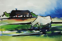 Haus mit Kuh by Sonja Jannichsen