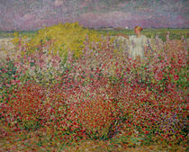 Mrs. Russell Amongst the Flowers at Belle Isle by John Peter Russell