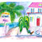 Key-west-pink-house-and-signpost-with-bike