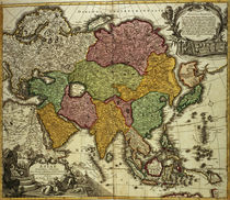 Map of Asia von Johann Baptist Homann