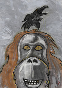 Mad monkey and yelling crow von berjengrien