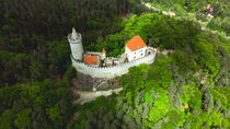 Aerial view of castle Kokorin by Tomas Gregor