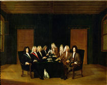 The Plenipotentiaries at the Congress of Baden by Johann Rudolph the Elder Huber
