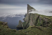 Cliffs at Mylingur on Streymoy Island, Faroe Islands by Bastian Linder
