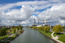 Blick von Berliner Brücke Wolfsburg auf Mittellandkanal von Jens L. Heinrich