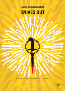 No1155 My Knives Out minimal movie poster