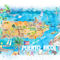 Puerto-rico-islands-illustrated-travel-map-with-roads-and-highlightss