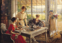 Women Taking Tea  by Albert Lynch