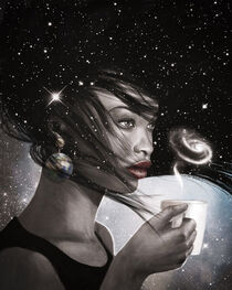 Cosmic Coffee Break by Paula  Belle Flores