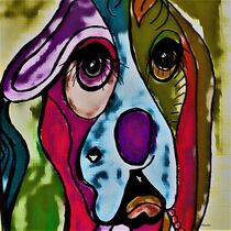 Color Block Beagle by eloiseart