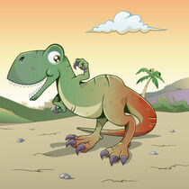 Funny Tyrannosaurus Rex by William Rossin