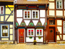 Fachwerkhaus bunt  farbenfroh Harz Deutschland by Thomas Richter