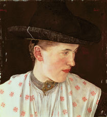 Head of a Peasant Girl von Wilhelm Maria Hubertus Leibl
