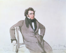 Franz Schubert  by Wilhelm August Rieder