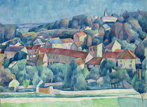Hardricourt Village and Castle  by Walter Rosam