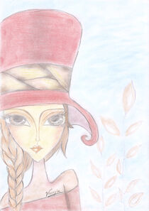 Girl with a hat by Valentina Vasiljevic