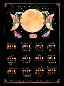Lunar Calendar 2022 by Elisandra Sevenstar