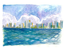 West Palm Beach Florida Blick vom Meer by M.  Bleichner