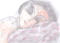 Sleeping Girl Portrait von Valentina Vasiljevic