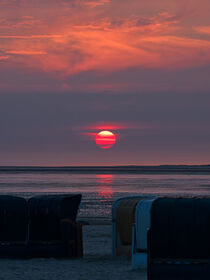 Sonnenuntergang im Watt II von Markus Hartung