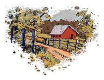 I Heart Country Roads and Barns von eloiseart