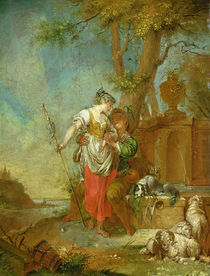 Shepherd and Shepherdess  by Januarius Zick