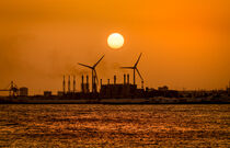 Industrial sunset by Margaret Ryan