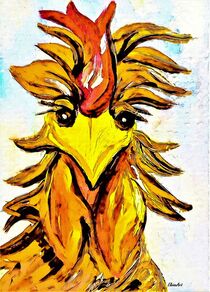 Bad Hair Day Rooster by eloiseart