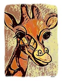 Gregarious Giraffe by eloiseart