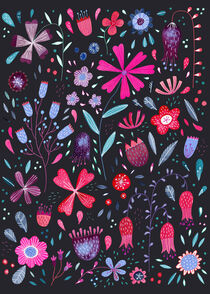 Kennington Flowers Dark by Nic Squirrell