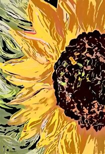 Fiery Sunflower by eloiseart
