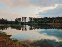 Sunset on the lake von Andrei Grigorev
