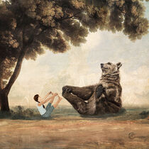 'My friend, the Yoga Bear' by Paula  Belle Flores