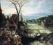 Market and Bleaching Ground von The Younger Joos or Josse de Momper