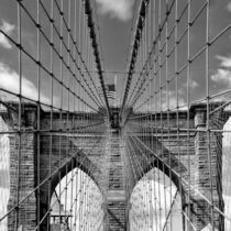 Brooklyn Bridge New York Quadratisch von sicht-weisen