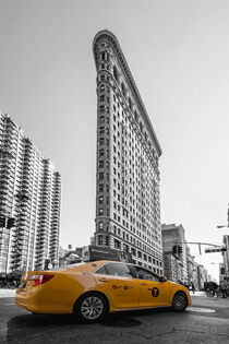 Flatiron Building New York Manhattan Colorkey by sicht-weisen
