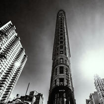 Flatiron Building New York Quadratisch Schwarzweiß by sicht-weisen