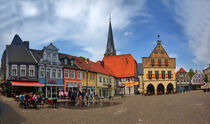 Werne Marktplatz Panoramafoto von Edgar Schermaul