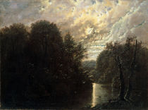 River Landscape in the Rosental near Leipzig  by Karl Gustav Carus