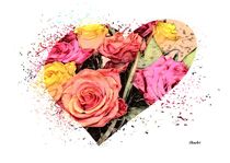 Heart Full of Roses by eloiseart