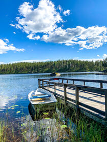 a sunny day on a Swedish lake by Margit Kluthke