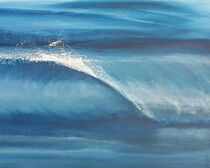 Gemälde Aqua - eine gemalte Welle by Anke Franikowski