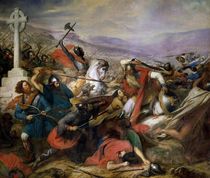 The Battle of Poitiers by Charles Auguste Steuben