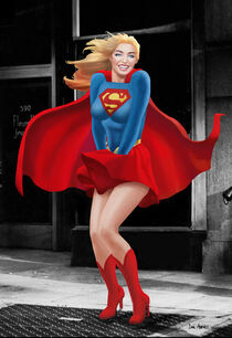 Supergirl Does Marilyn Monroe by Daniel Avenell