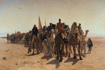Pilgrims Going to Mecca von Leon-Auguste-Adolphe Belly