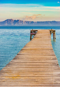 Jetty at the bay of Alcudia on Majorca, Spain, Balearic islands, Mallorca by Alex Winter