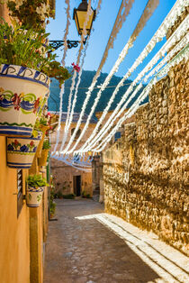 Alley in the old village of Valldemossa, Majorca, Spain von Alex Winter